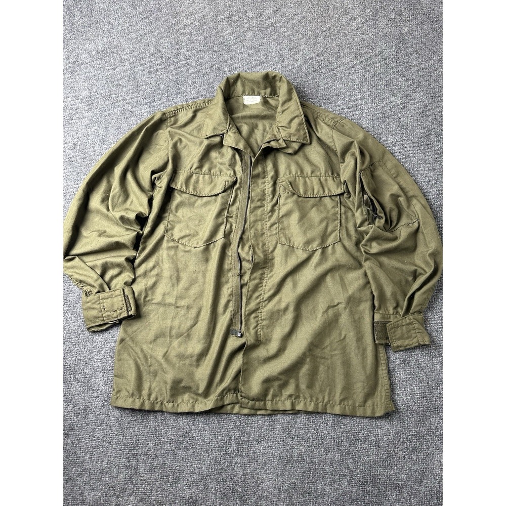 Mens 1971 US Military Warm Weather Flyers Shirt Olive, Size M Regular